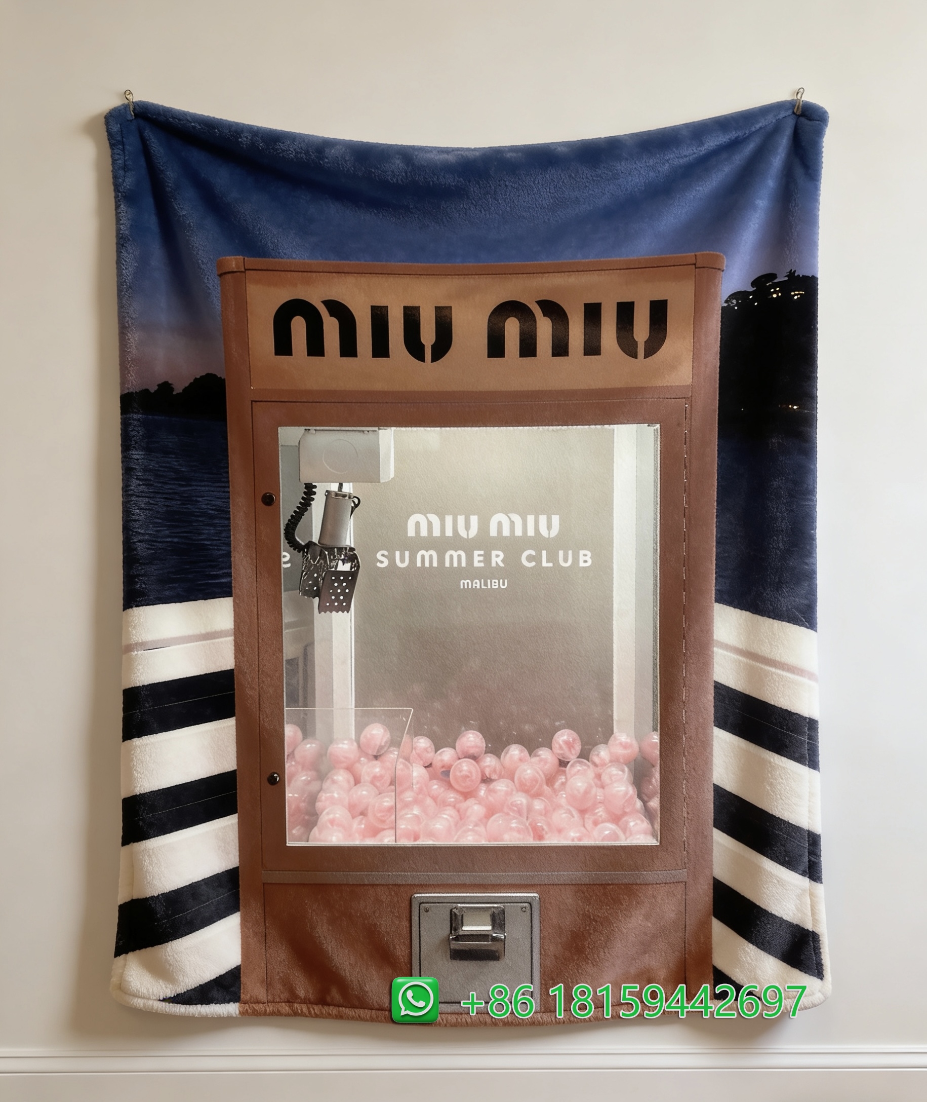 Miumiu Throw Blankets